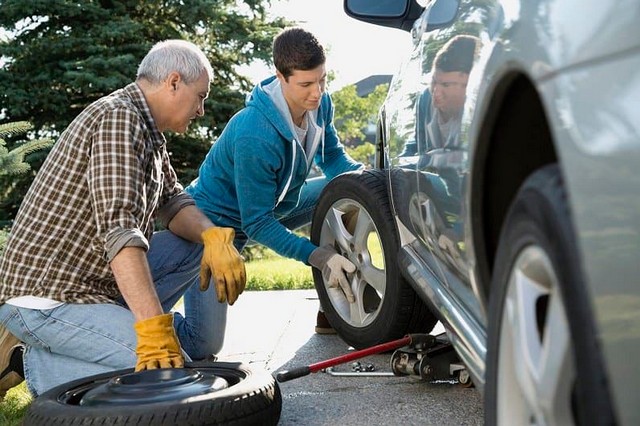 Mobile tire replacement in Abu Dhabi