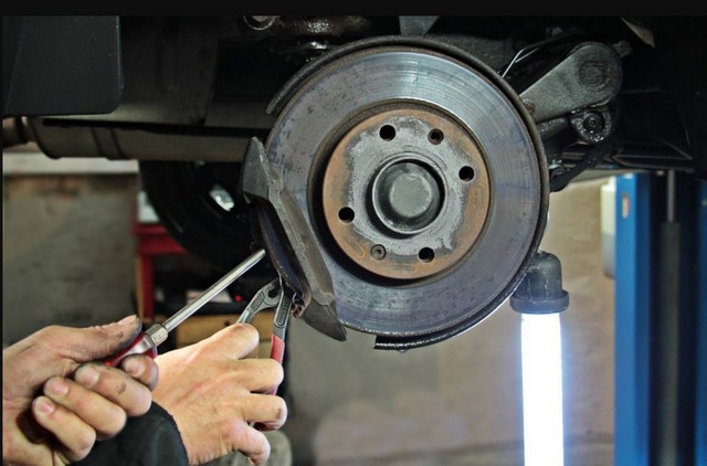 changing car brake pads